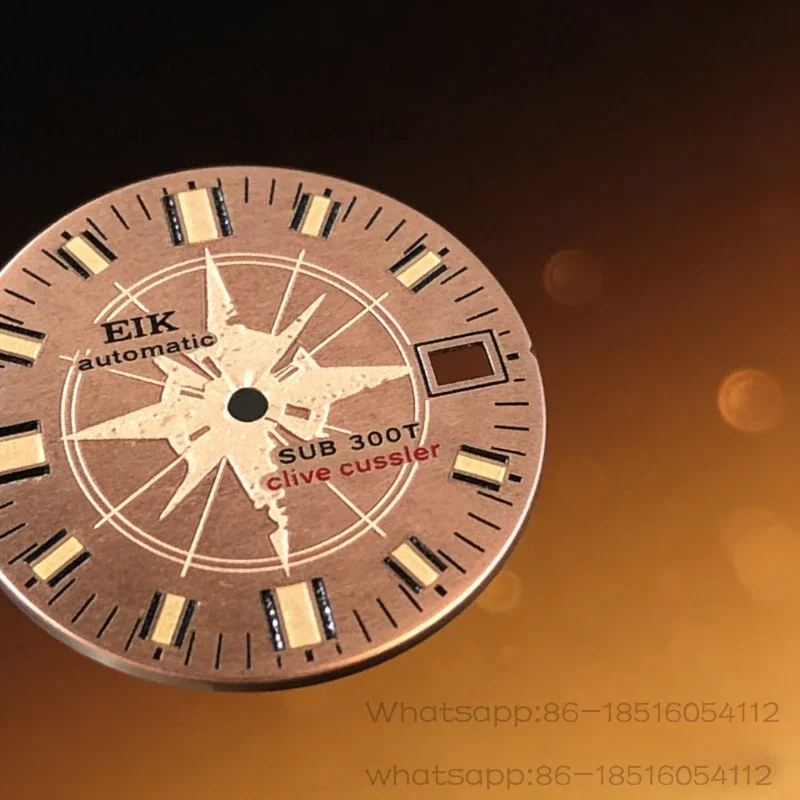 Vintage Exploration Style SUB 300T Modified Dial | 28.5mm Diameter, 3.0/3.8 Dual Calendar Positions NH35 DIAL