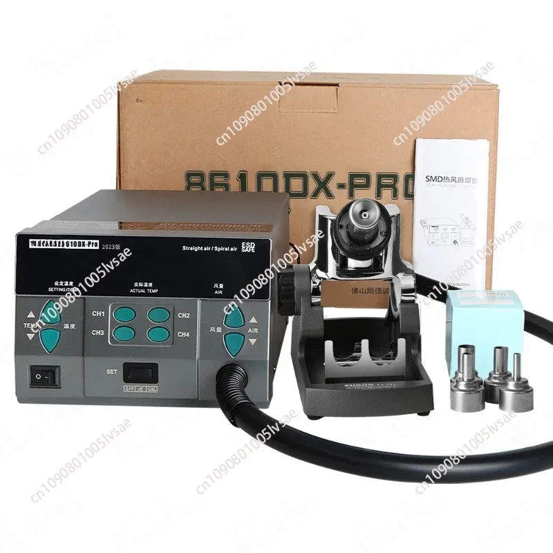 8610DX Pro 1000W Hot Air Rework Station Microcomputer Digital Display BGA Rework Station Curved Nozzle Welding Repair Tool