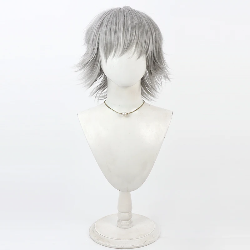 게임 길티 기어 해피 카오스 코스프레 가발 할로윈 카니발 파티 소품 합성 머리 내열성 섬유 + 가발 모자