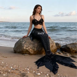 NEW Gothic Styles Mermaid Tail Adult Swimming Cosplay Show Holiday Party Swimsuit Cos Suit Outfit For Women HalloweenCostume
