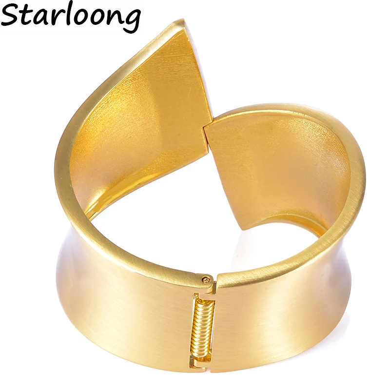 

Luxury Pulseiras Feminina European and American style drawing Gold-color Cuff wristband Bangles women Pulseras Bijoux Jewelry