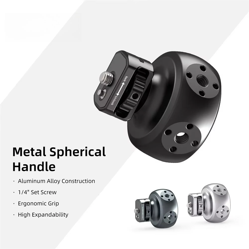 Aluminum Hand Grip with L-Shape for Tripod 1/4