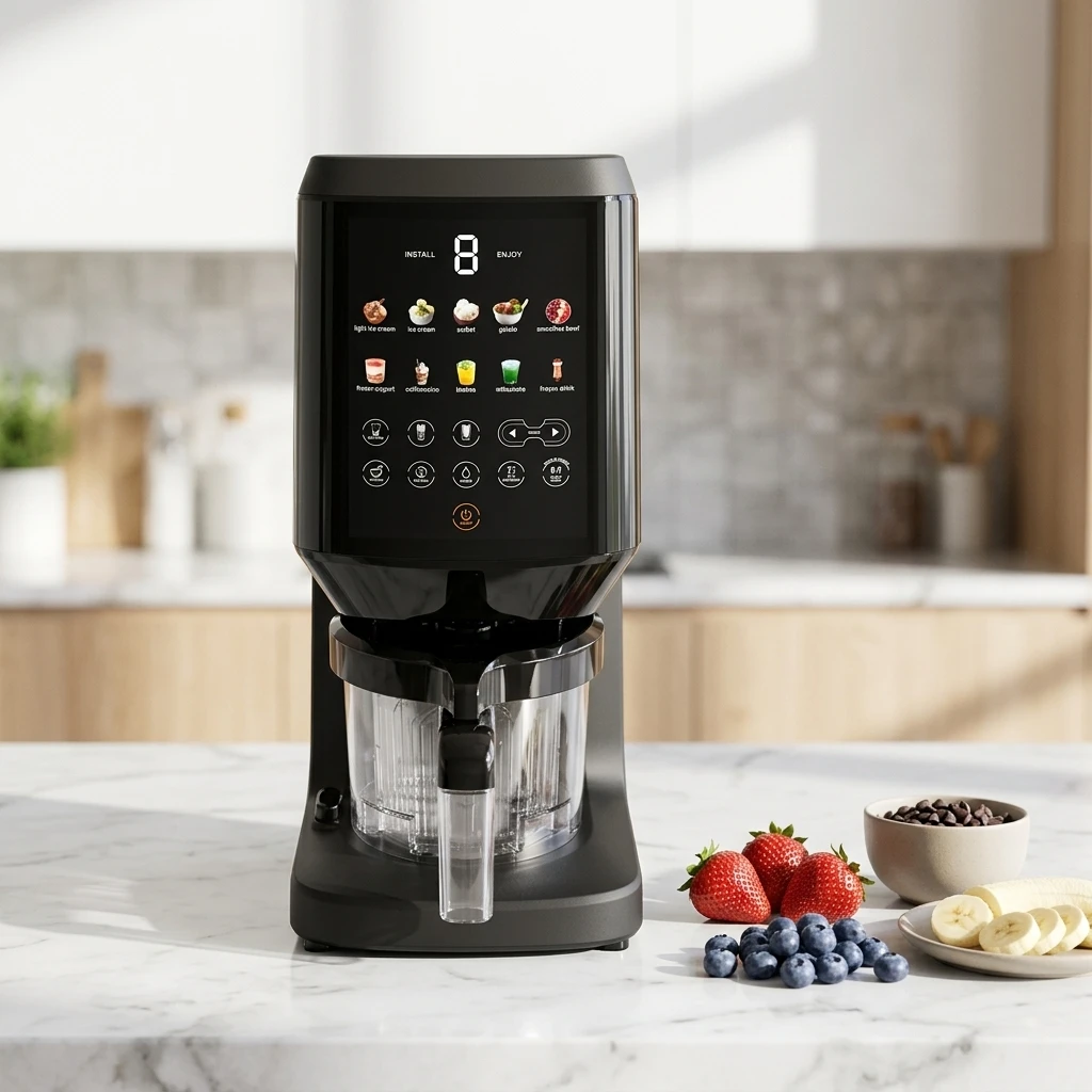 Frozen Fruit Dessert Ice Cream Pressing Automatic Ice Cream Maker for Fast Homemade Ice Cream Soft Serve