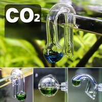 Diffuse Glass CO2 Drop Checker Aquarium Hang On CO2 Monitor Sensor Detector Indicator For Fish Tank Aquatic Planted Tank Test PH