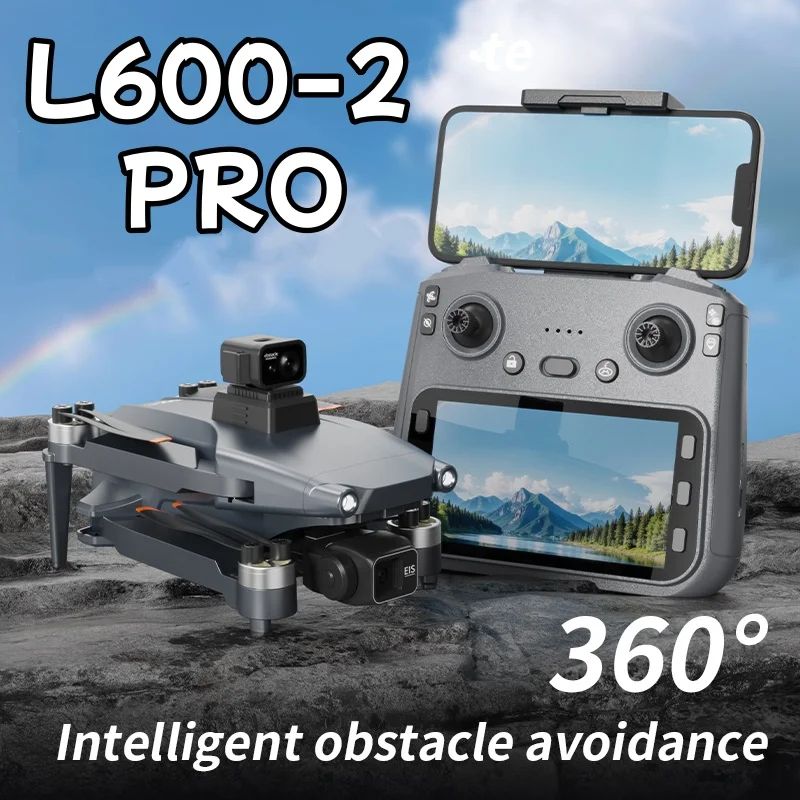 New L600-2 PRO GPS Drone 4K Professional HD Dual Camera 3KM 3-Axis Gimbal 360 Obstacle Avoidance Brushless Quadcopter Toy