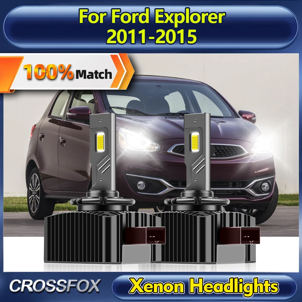 Canbus Car LED Headlight Bulbs 120W 25000LM Super Bright HID Xenon Lights 12V 6000K For Ford Explorer 2011 2012 2013 2014 2015