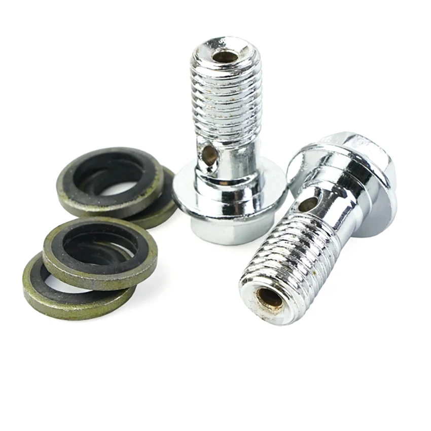 M10*1.0/1.25MM Brake Caliper Banjo Bolt Oil Drain Screw For Yamaha Kawasaki Suzuki Aprilia Brake Hose Screw Motorcycle Universal