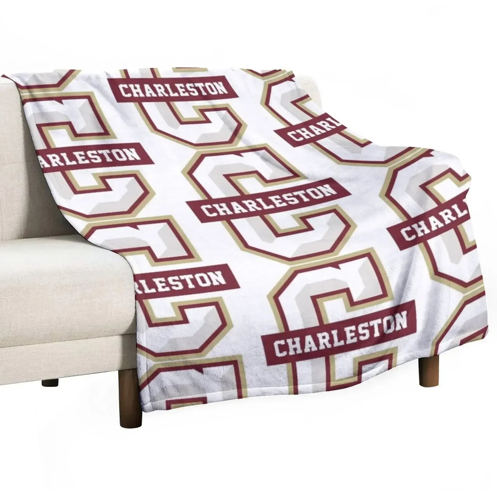 

College of Charleston Throw Blanket Luxury St christmas gifts Blankets