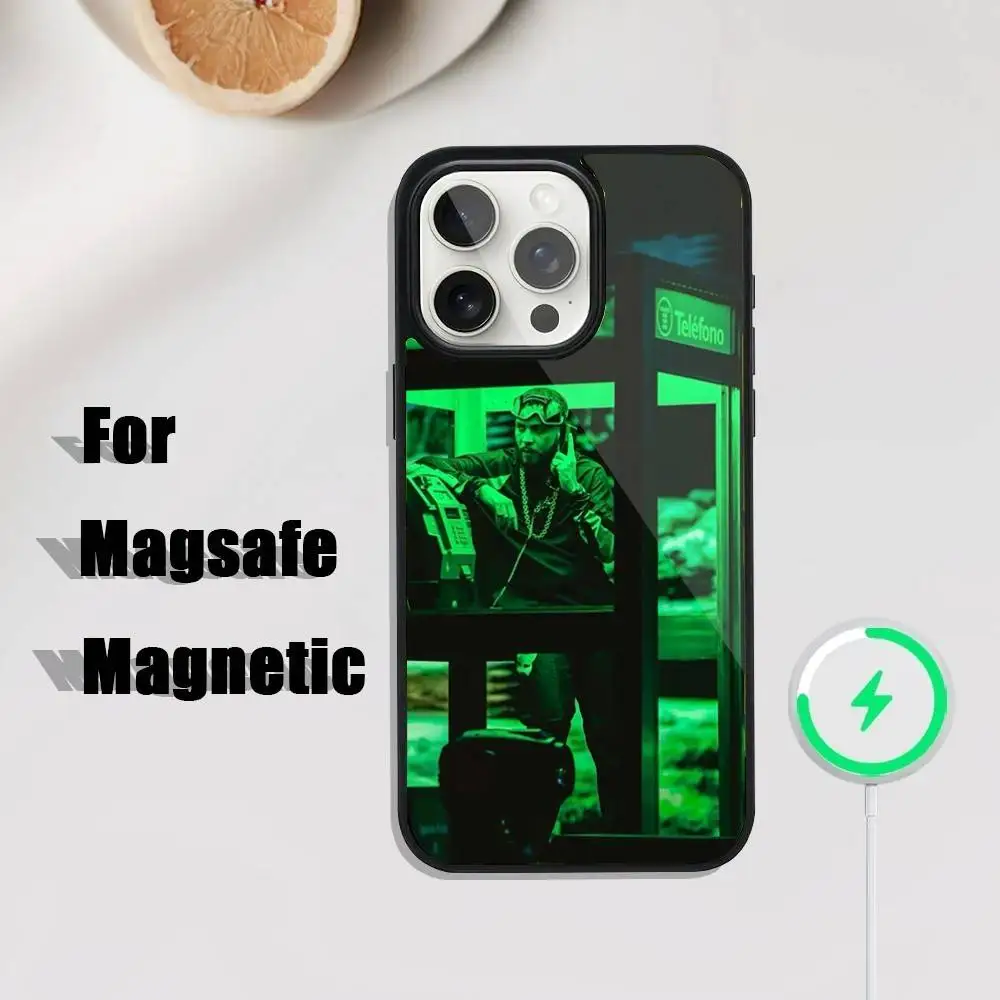 Jc Reyes JC REYES Tour 2025 Funda para teléfono iPhone 17,16,15,14,13,12,11,Pro,Max,Plus,Mini,SE4,E Carga inalámbrica magnética Magsafe