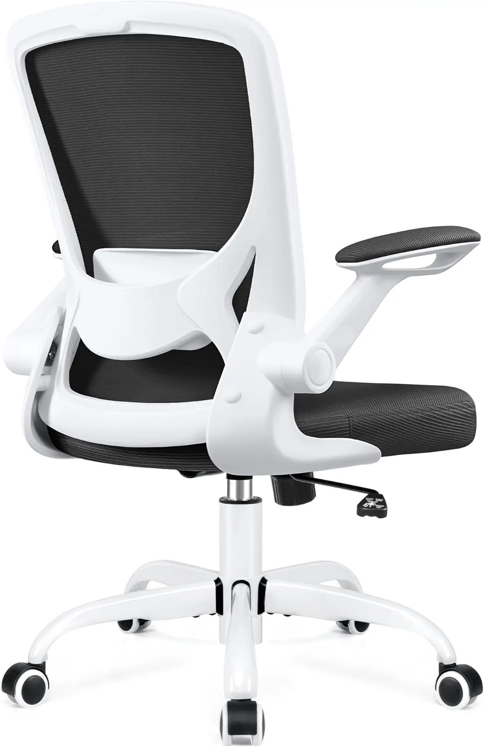 Ergonomic Office Chair, Breathable Mesh Desk Chair, Lumbar Support Computer Chair with Wheels and Flip-up Arms,Swivel Task Chair