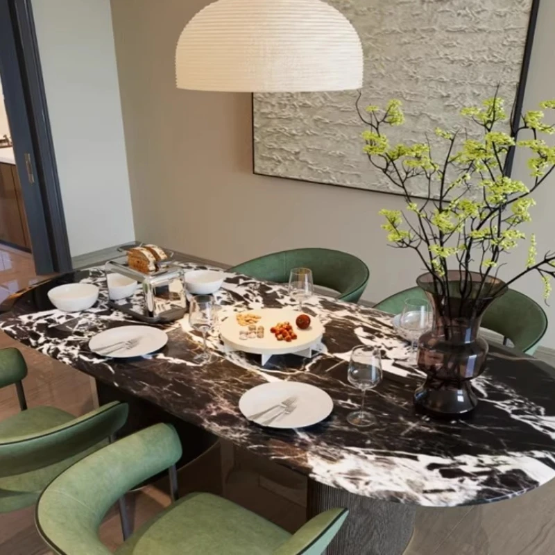 Kitchen Marble Dining Table Living Room Balcony Lounge Office Dining Table Reception Picnic Mesas De Jantar Kitchen Furniture