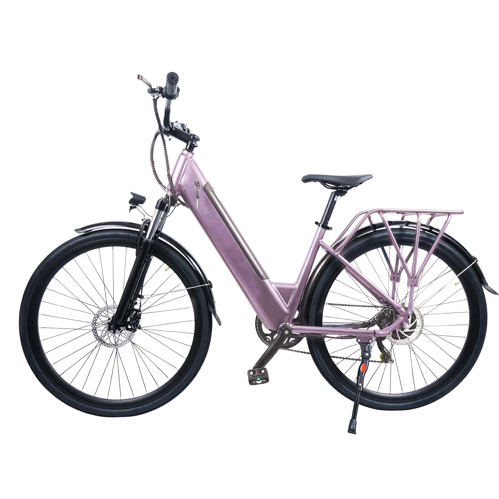 

Wholesale OEM Customized Bicycle Women's 700c Aluminum Steel Electric City Bike 250W 36V 7.8Ah Motor Touring E-Bike