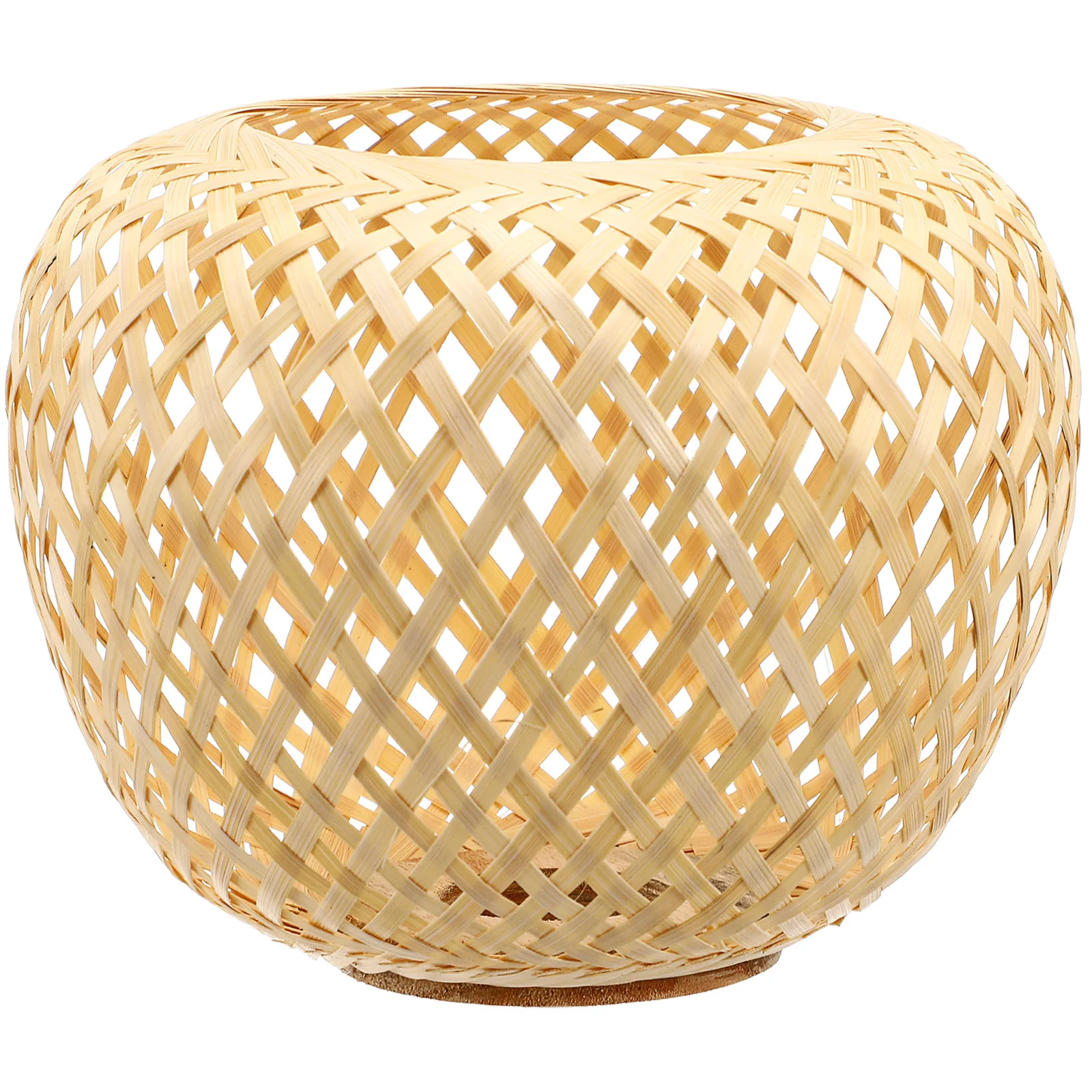 

Pendant Light Lampshade Woven Bamboo Material Simple Stable Structure Fits Multiple Lighting Fixtures Home Decor