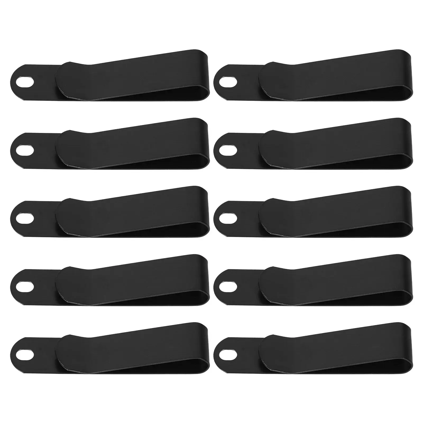 10Pcs Metal Belt Clip Versatile Spring Clamp Universal Phone Holder Tool Hook for Travel Office Outdoor Activities Wallet Pouch