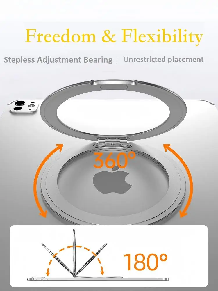 Universal All Aluminum Alloy Portable Tablet Holder For iPad Holder Tablet Stand Mount Adjustable Flexible Mobile Phone Stand