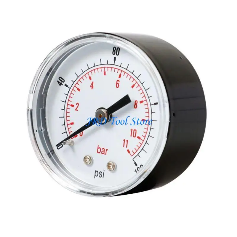 A2UD มาตรวัดความดันมืออาชีพ 52 มม. หน้าปัด 1/4 "แนวนอน BSPT 0/15,30,60.100,160,300 psi & bar