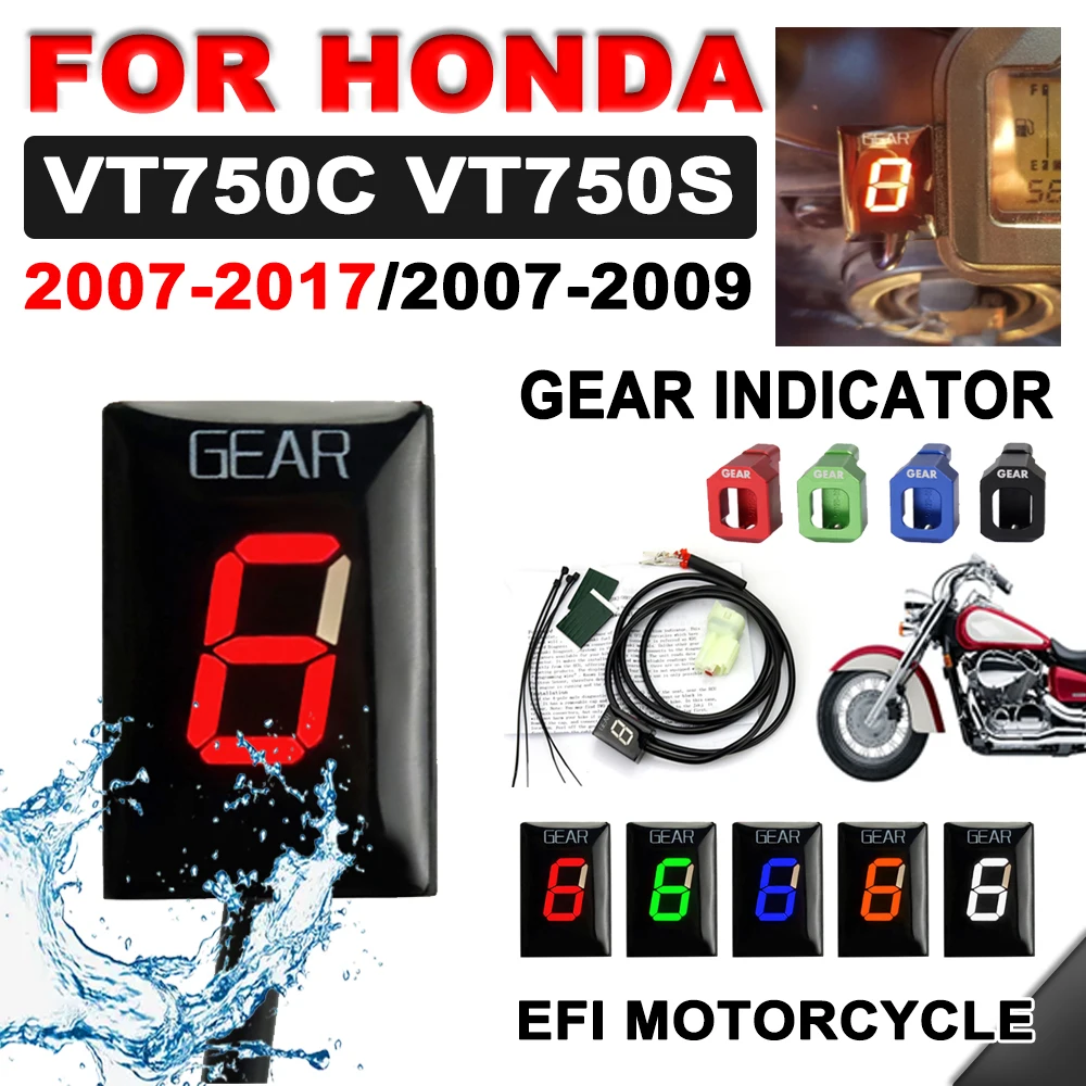 EFI Motorcycle 1-6 Gear Display Indicator For Honda VT750C 2016 VT750S VT 750S 750C 2007 2008 2009- 2017 Accessories Speed Meter