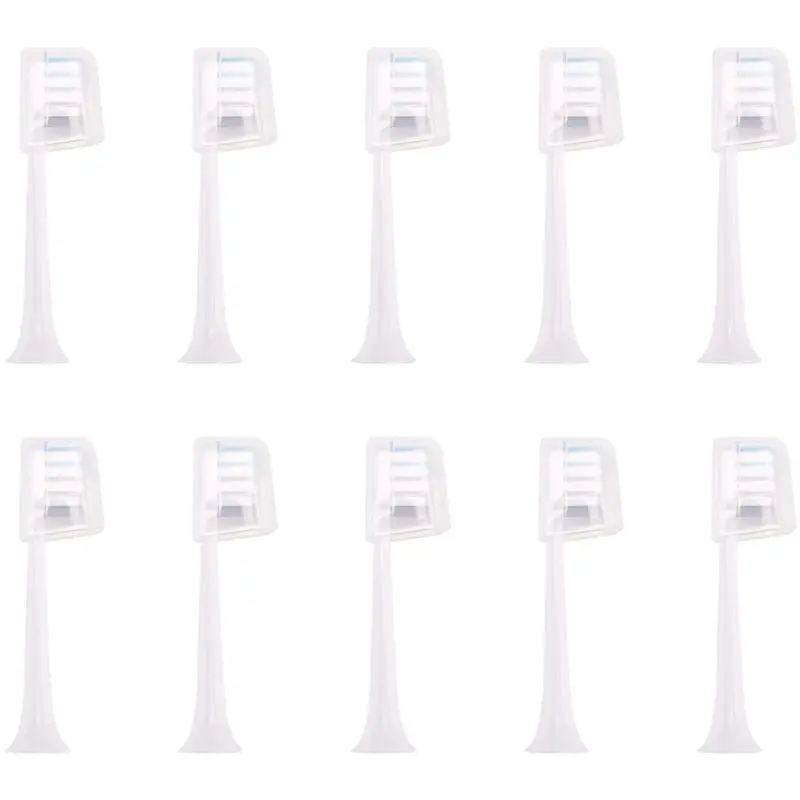 

M04K 10 PCS For MIJIA T200 MES606 Sonic Electric Toothbrush Sensitive Toothbrush Head Deep Cleaning Type Durable