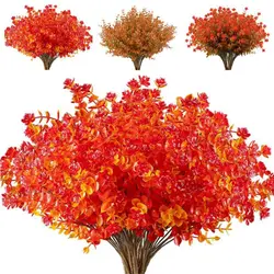 Fall Decoration Artificial Plants Eucalyptus Green Leaves Fake Flower Plant Bouquet for Home Garden Party Decoration