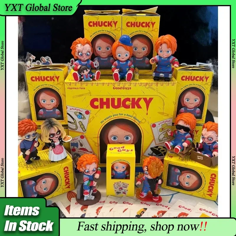 ポップマート ハロウィン チャッキー フランチャイズ シリーズ ブラインドボックス アニメ フィギュア トレンド プレイ サプライズボックス コレクション おもちゃ チャッキー ボーイズ クリスマスギフト
