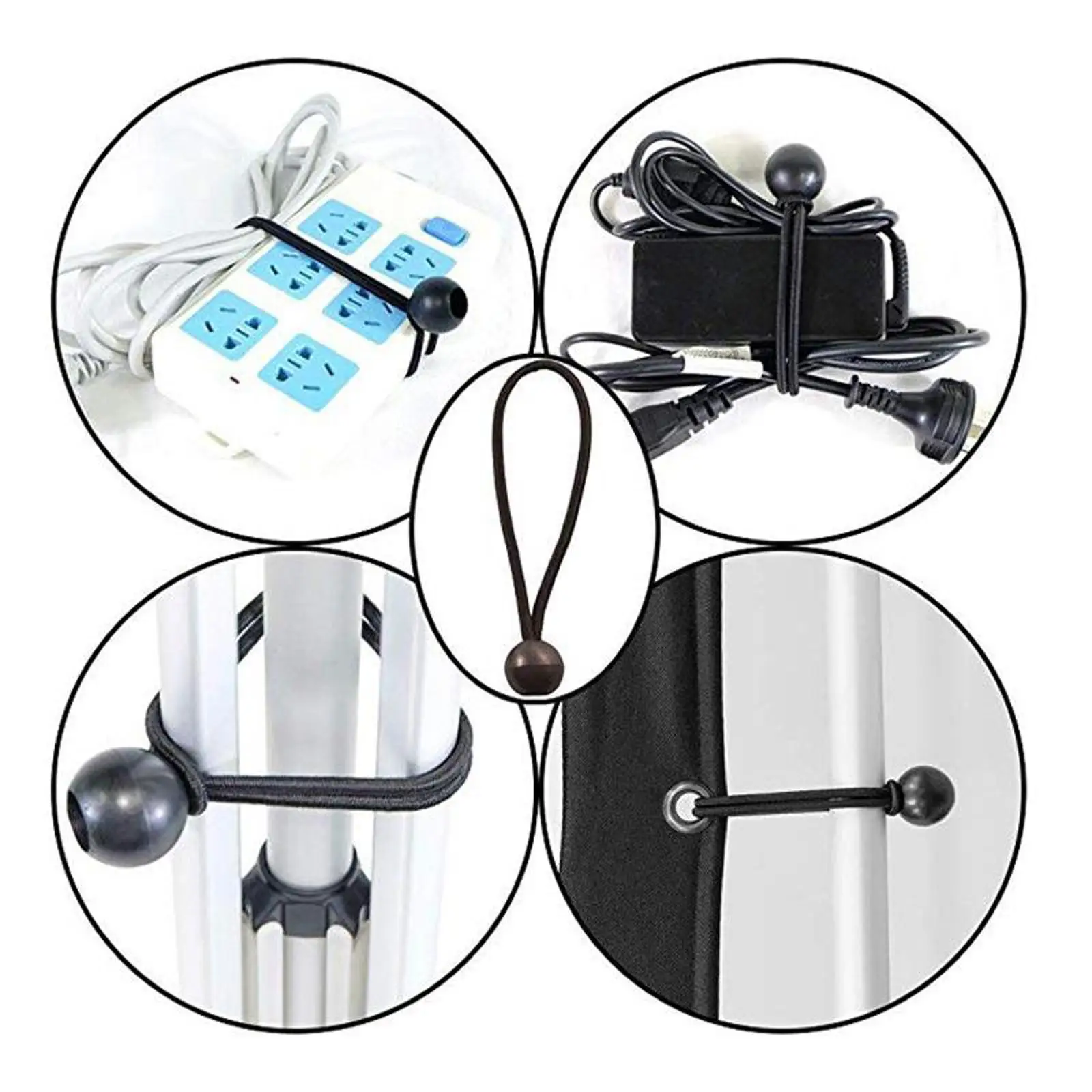 Locking Tent Guy Line Rope Clips Adjustable Thumb Screw Grip Bungee Cord for Pool Cover Car Awning