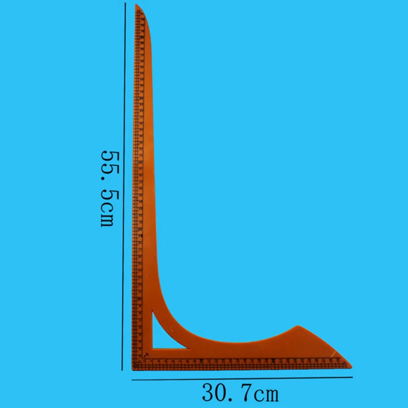 의류 커팅 패치워크 눈금자 더블 체중계 L 자형 바느질 드로잉 눈금자