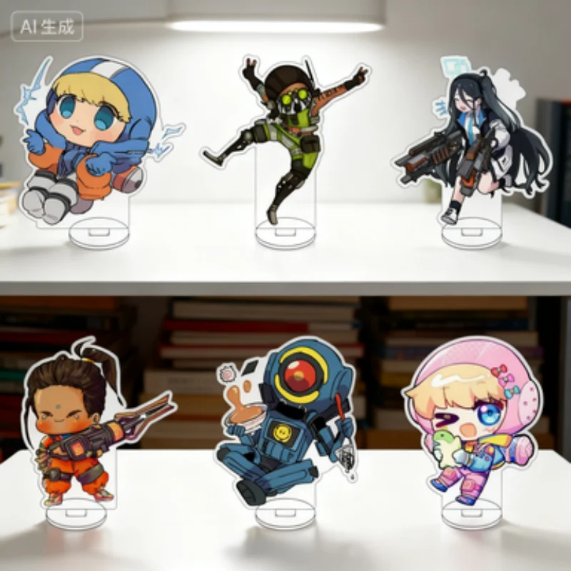 

Apex legends Figure Stand Modela Q-style desk decoration items Horizon/Wraith/ntage/Rampart/Bangalore Acrylic stand standing
