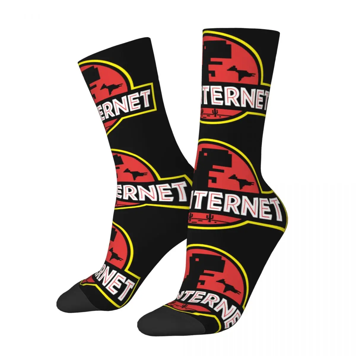 Vintage No Internet Park Theme All Season Socks Accessories for Men Women Cozy Printed Socks