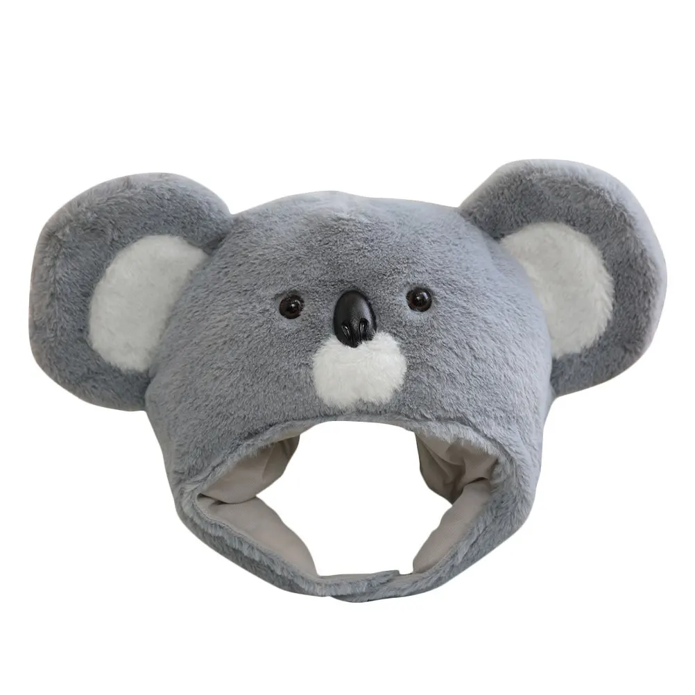 Uroczy kapelusz koala dla dorosłych, zabawny wzór, idealny do przebierania się, kostiumów cosplay, zabawy w fotobudce.