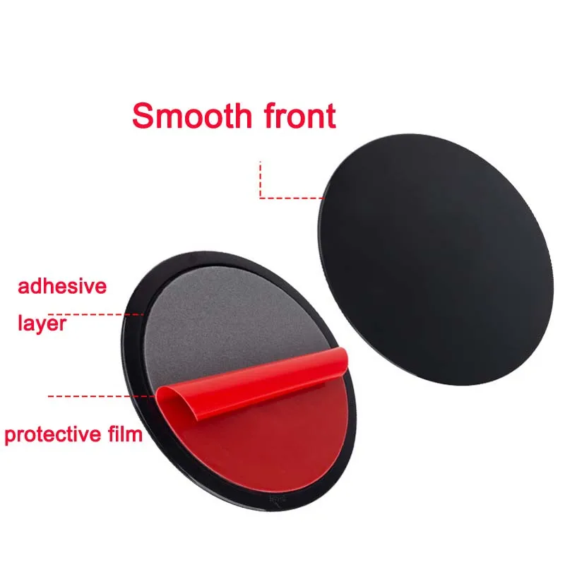 2pcs 80mm Round Base Mount Car Holder GPS Adhesive Sticky Dashboard Suction Cup Disc Disk Sticky Pad Anti-Slip Mat Bracket