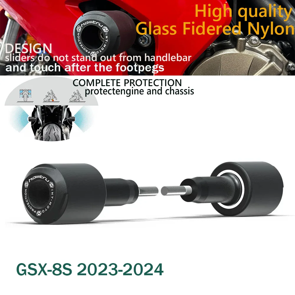 

Crash Protection Bobbins Fall prevention High quality drop resistance For SUZUKI GSX-8S 2023-2024
