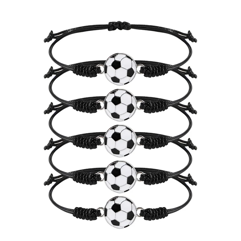 

5/10Pcs Soccer Bracelets Charm Kids Birthday Party Favors Gift for Guests Pinata Filler Sports Theme Party Decoration Supplies