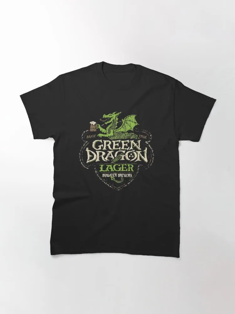 green dragon lager  Breathable Loose Clothes Hip Hop Street Tees