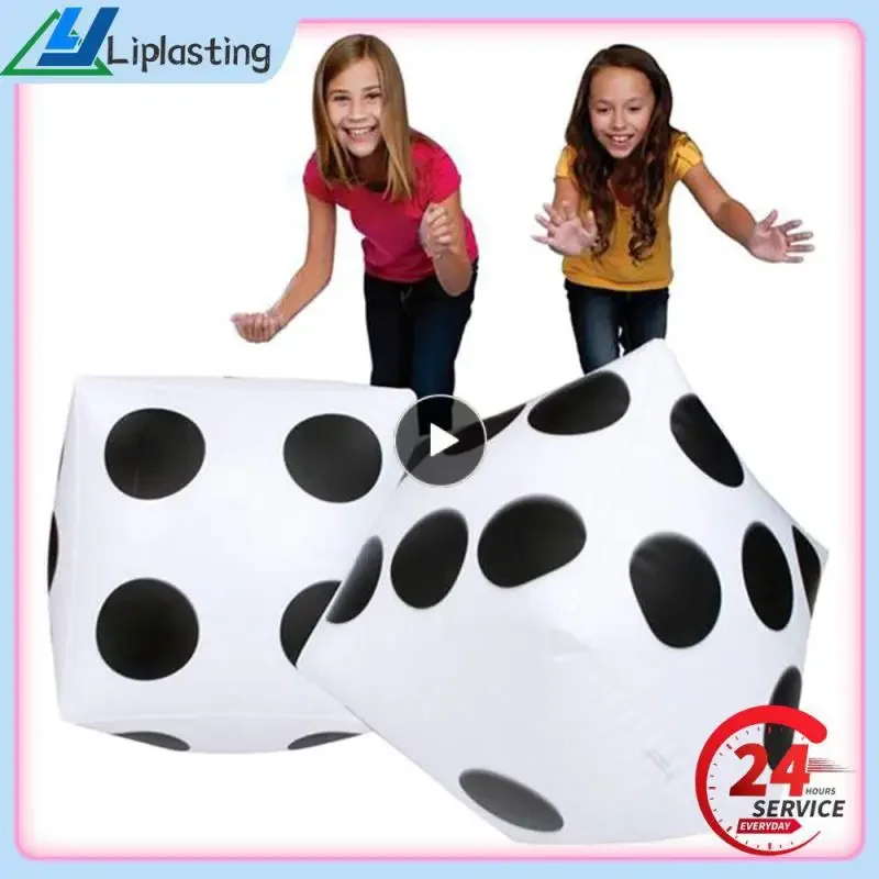 35cm Inflatable Multi Color Blow-Up Cube  Dice Toy Stage Prop Group Game Tool Casino Poker Party Decorations Pool Beach Toy