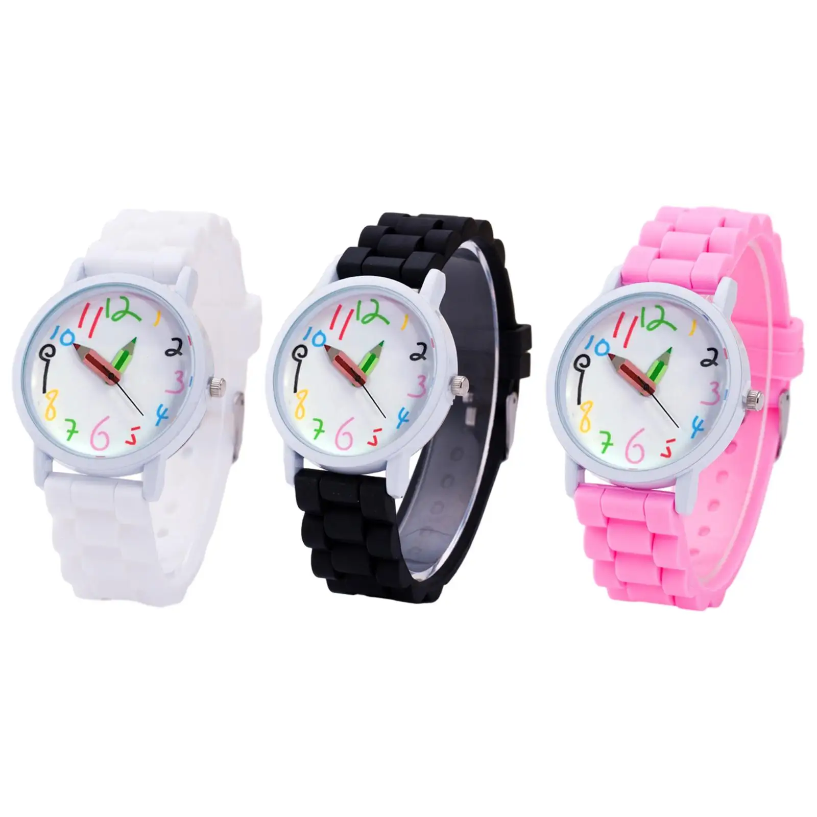 Children Silicone Watch Wristwatch Boys and Girls Casual Portable Wrist Strap