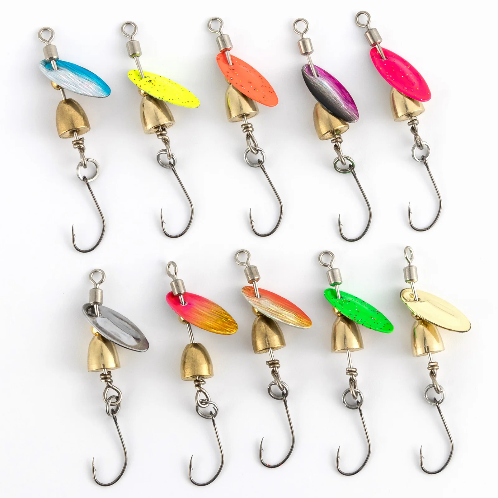 3 stücke Angeln Inline Spinner Forelle Spinner 3,5g 7,5g Spinnerbait Angeln Locken Metall Spinner Löffel Crappie Lachs Bluegill wobbler – Detail 17