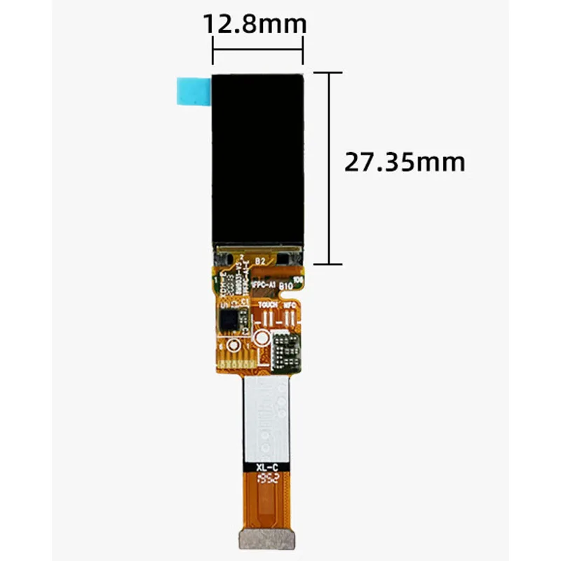 0.95 Inch 120x240 AMOLED Color Bar LCD Screen SPI Interface 450 Brightness With Touch Function