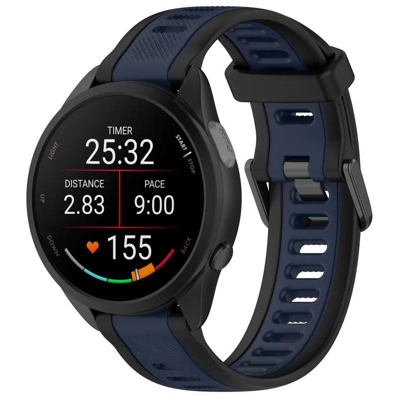 18 مللي متر/20 مللي متر/22 مللي متر سوار ساعة ذكية ل Garmin Forerunner 165 245 645 255 265 255S 265S Venu 2 Plus سوار معصمه Vivoactive 5