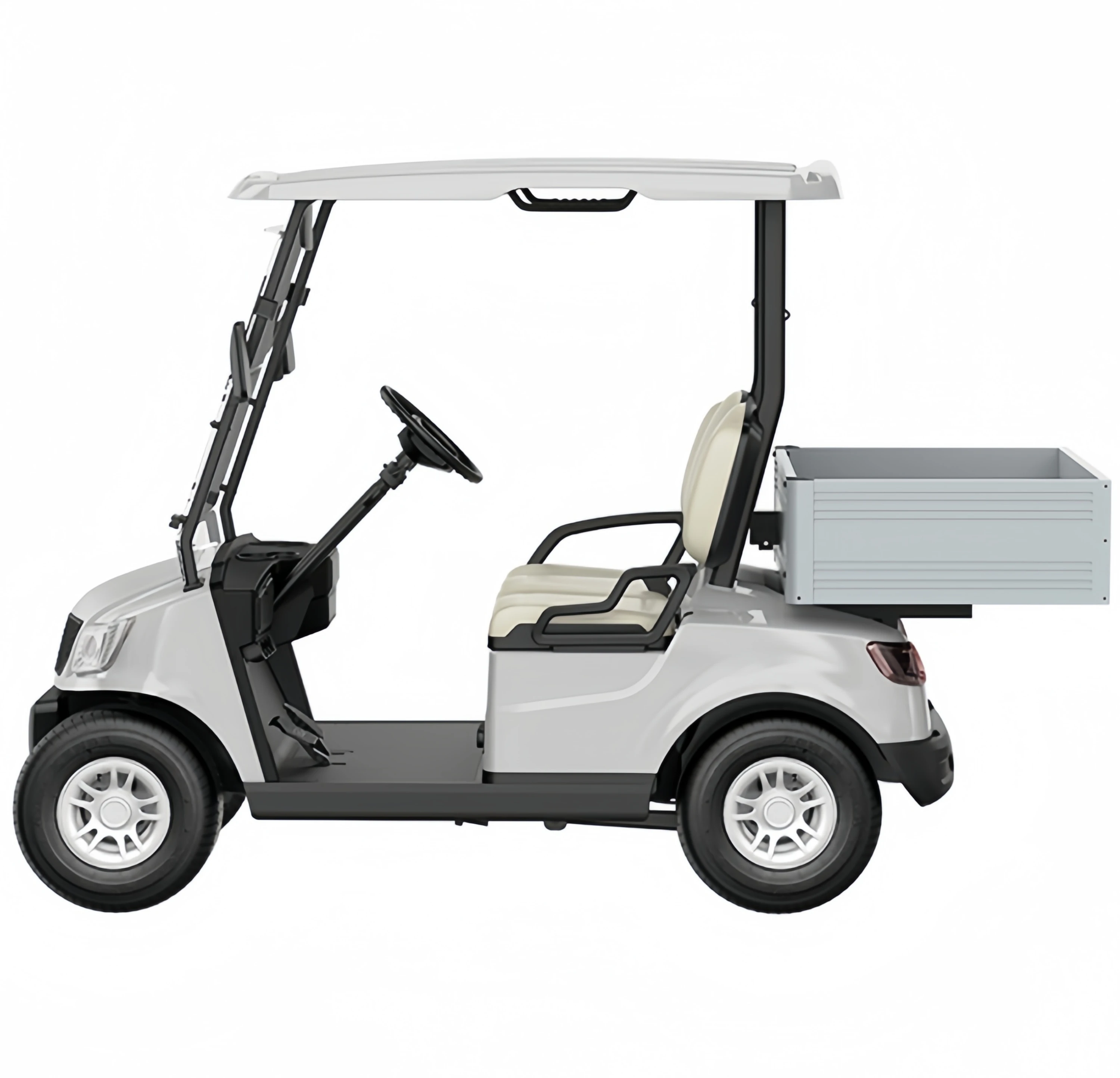 New Golf Cart 4 Seater 72V Lithium Battery Electric Golf Cart Scenic Tour White