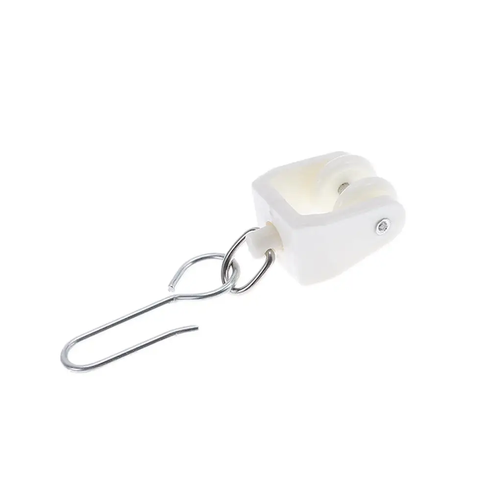 الجانب جدار الستار المسار الأجهزة مجموعة البلاستيك الستار المسار مجموعات سقف معدني الستار المسار المسار بكرات لمسار السقف #3