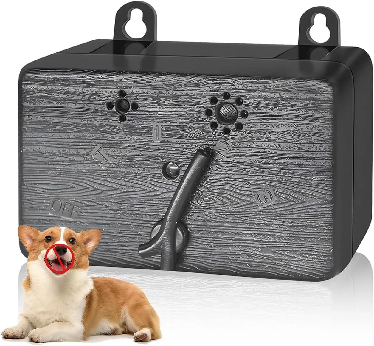 2026 New upgraded anti-bark device, long-distance 50 feet (270°) anti-bark device, ultrasonic anti-bark box with three modes