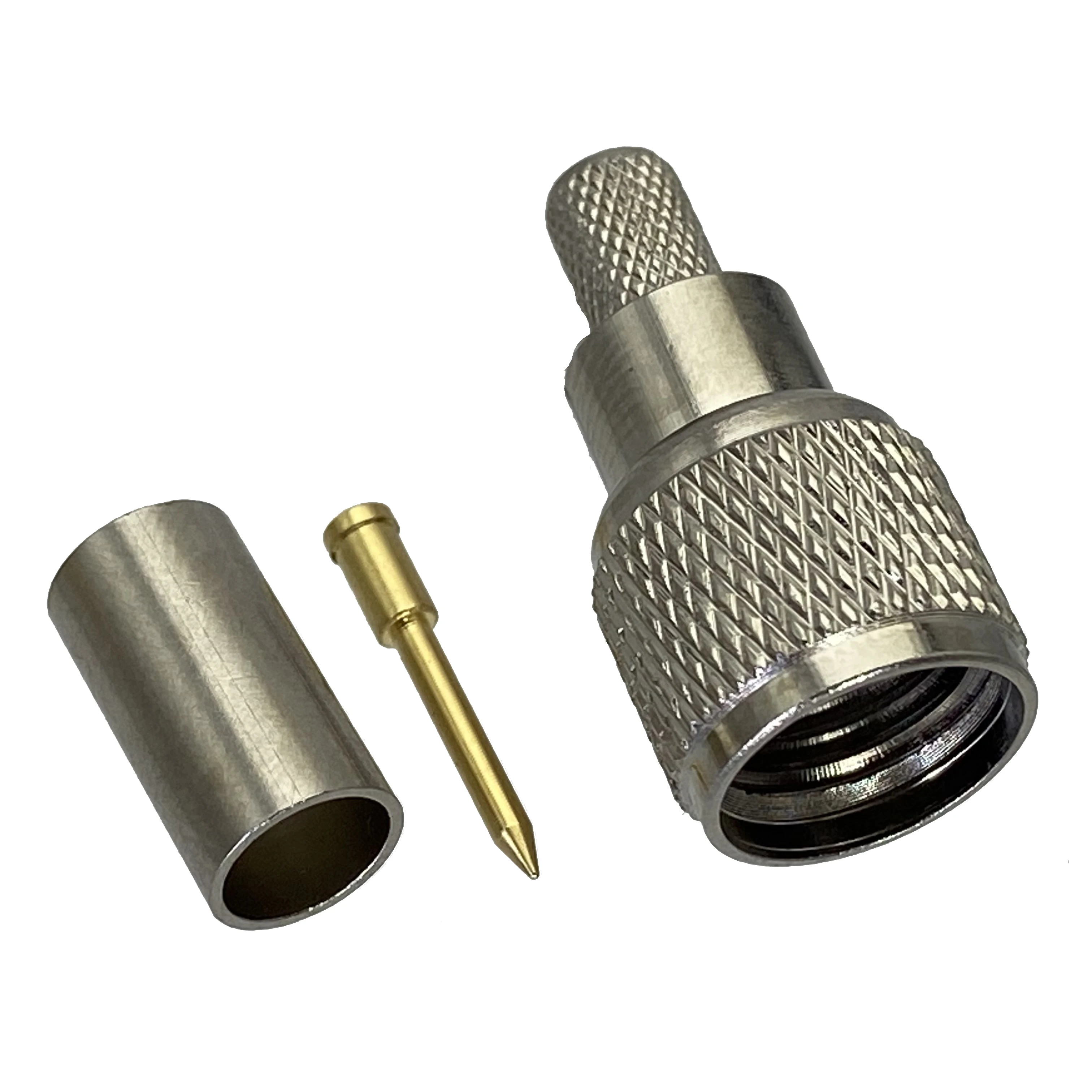 1Pcs Connector MiniUHF Mini UHF Male plug Crimp RG58 RG142 LMR195 RG400 RF Adapter Coaxial High Quanlity