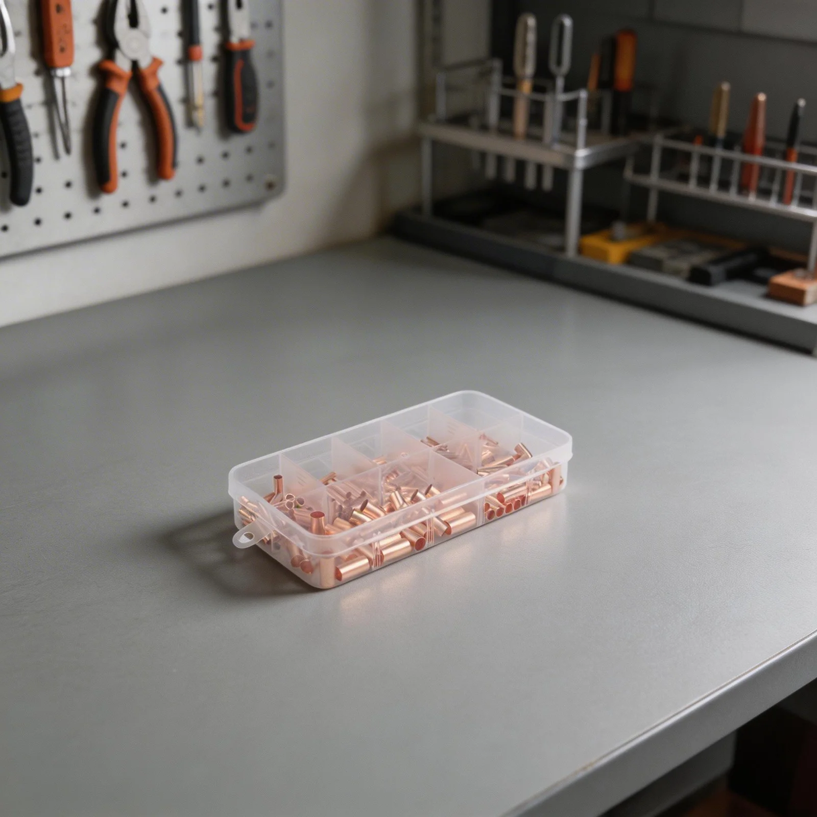 Copper Wire Ferrules Kit 250PCS 7 Size Electrical Crimp Connectors Butt Terminal for Reliable Electric Connections