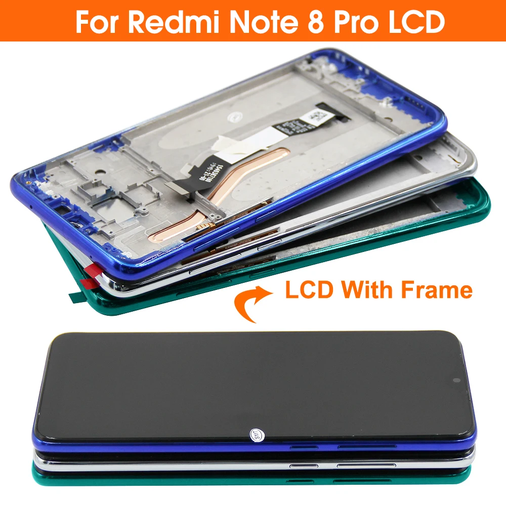 Xiaomi Redmi için ekran Not 8 Pro M1906G7I Lcd ekran dokunmatik