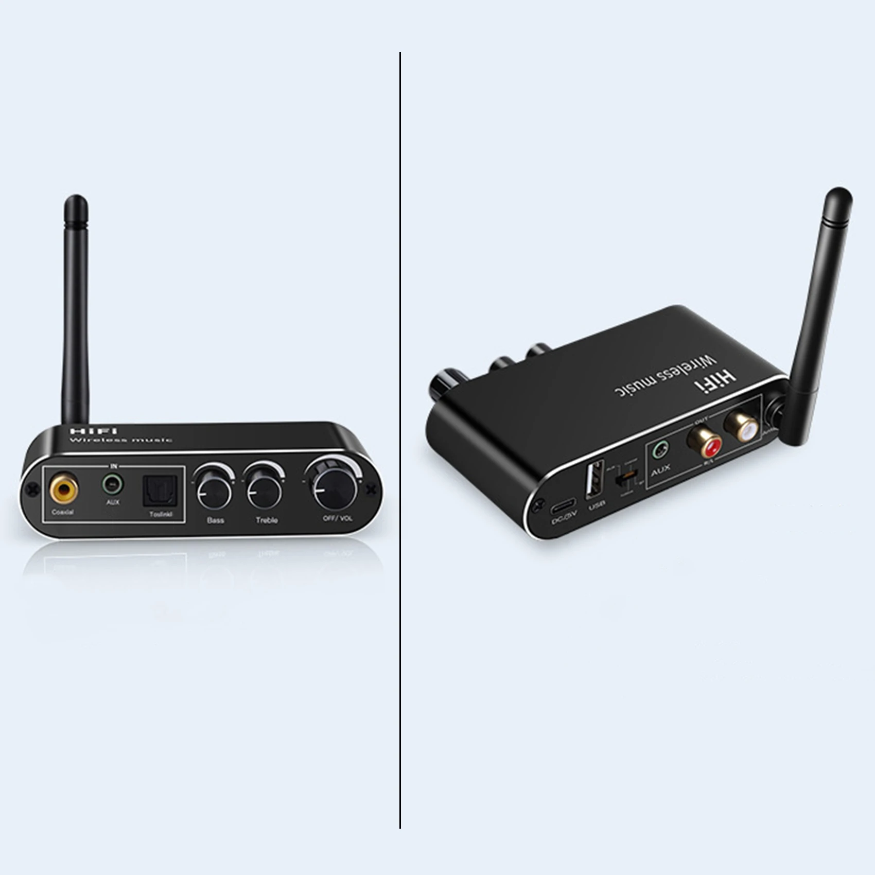 POP-l3 в 1 HIFI ЦАП цифровой аудио в аналоговый аудиоконвертер Bluetooth приемник и передатчик 3,5 мм AUX коаксиальный оптический