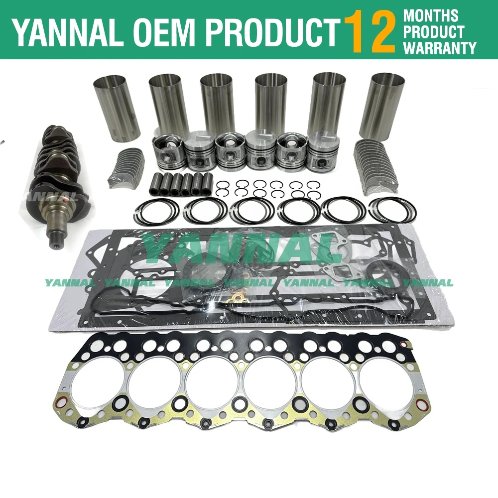 Kit de reconstrucción de revisión S6S S6SD para piezas de reparación de motor MITSUBISHI + cigüeñal