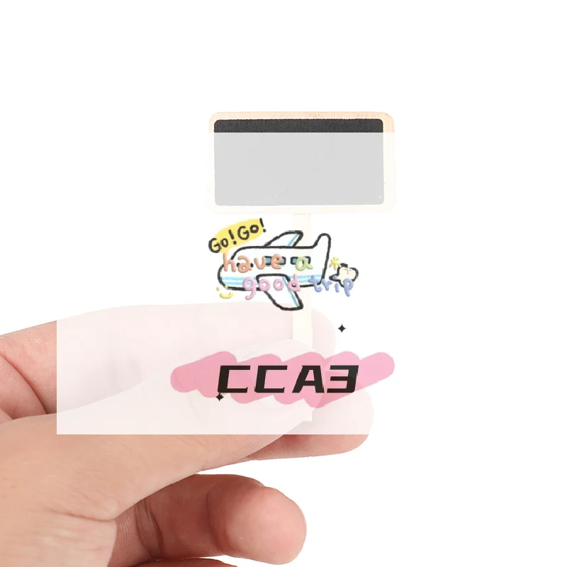 

50 Mini blackboard wood message slate rectangle clip clip panel card memos label