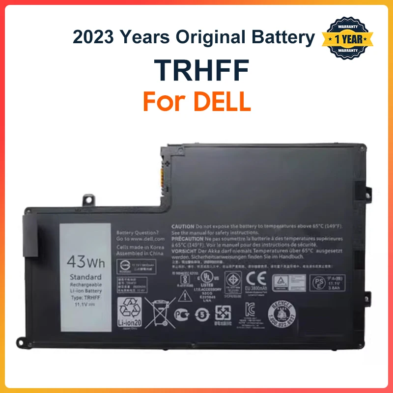 

TRHFF Laptop Battery for DELL Inspiron 5547 5545 5548 5447 5445 5448 14-5447 15-5547 3450 3550 1V2F6 01V2F 11.1V 43WH