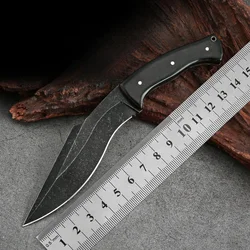 2024 newOutdoor stainless steel high hardness knife outdoor portable survival knife camping style portable knife  small scimitar