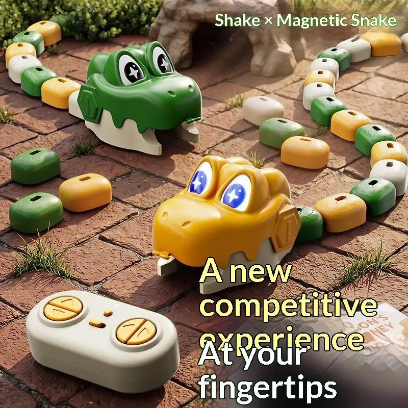 Remote Control Magnetic Greedy Snake Toy Brain Development Parent-Child Interactive Duel Game for Children